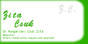 zita csuk business card